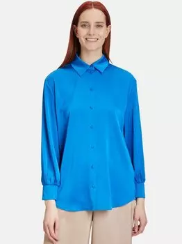 Атласная блузка Vera Mont, синий