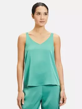 Атласная блузка Vera Mont, зеленый