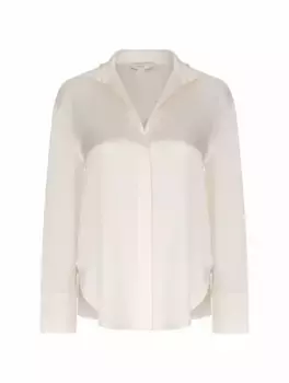 Атласная блузка Vince, бежевый