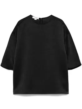 Атласная блузка Vince, черный