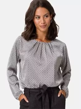 Атласная блузка Zero, черный