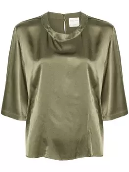 Атласная футболка Forte Forte, зеленый