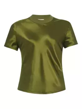 Атласная футболка Rosetta Getty, зеленый