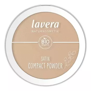Атласная компактная пудра Tanned 03 Nude с органическим миндальным маслом и рисовой пудрой 9,5 г, Lavera