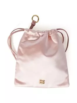 Атласная косметичка Miu Miu, розовый