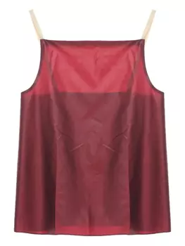 Атласная майка Carven, красный