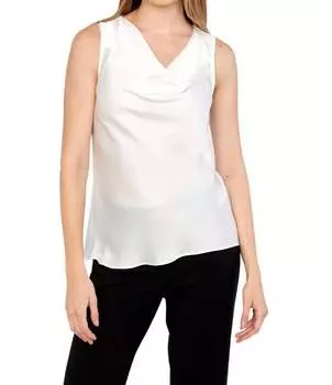 Атласная майка цвета ванили Joseph Ribkoff, цвет vanilla