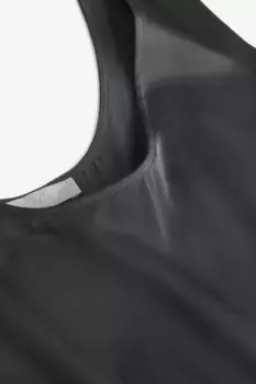 Атласная майка H&M, серый