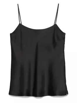 Атласная майка Herno, черный