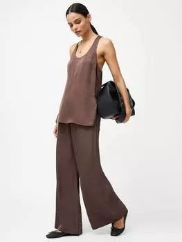 Атласная майка sera French Connection, цвет Walnut Brown