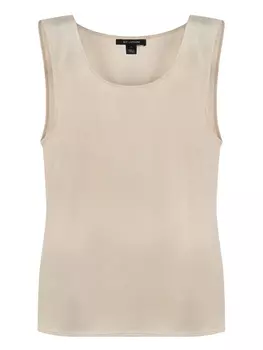 Атласная майка St. John, нейтральный