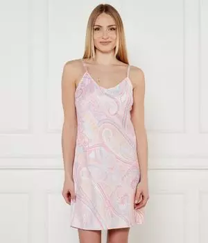 Атласная ночная рубашка Regular fit Lauren Ralph Lauren, розовый