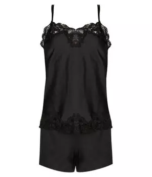 Атласная пижама Relaxed fit Lauren Ralph Lauren, черный