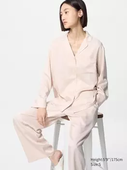 Атласная пижама Uniqlo, цвет 11 розовый