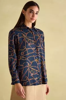 Атласная рубашка Амилла Joules, синий