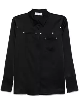 Атласная рубашка Blumarine, черный