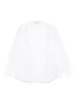 Атласная рубашка Carven, белый