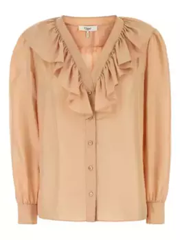 Атласная рубашка CHLO, нейтральный