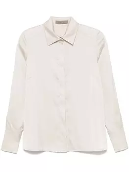 Атласная рубашка D.Exterior, нейтральный цвет