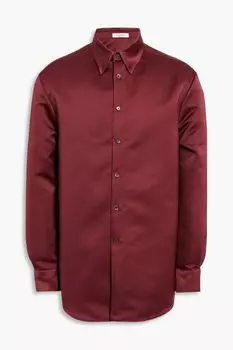 Атласная рубашка Duchesse VALENTINO GARAVANI, бордовый