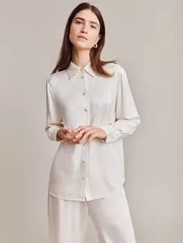 Атласная рубашка Ghost Ellie, цвет слоновой кости