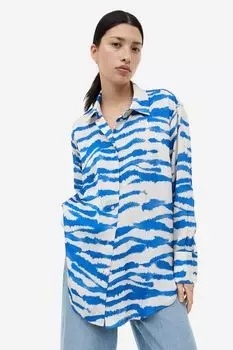 Атласная рубашка H&M