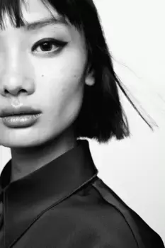 Атласная рубашка H&M, серый