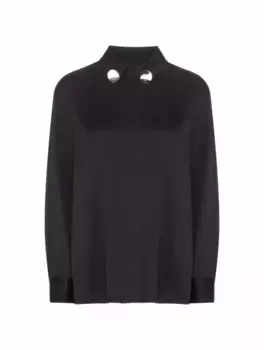 Атласная рубашка Jil Sander, черный