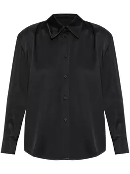 Атласная рубашка Jil Sander, черный