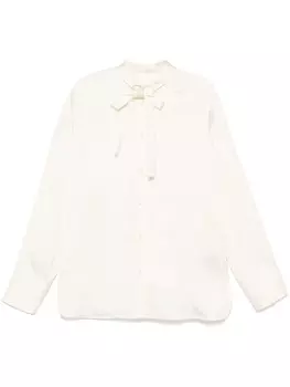 Атласная рубашка Jil Sander, нейтральный