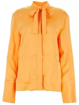 Атласная рубашка Jil Sander, оранжевый