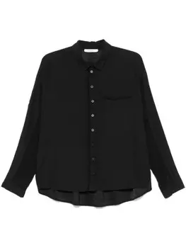 Атласная рубашка Kristensen Du Nord, черный