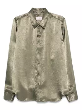 Атласная рубашка Martine Rose, зеленый