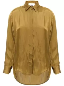 Атласная рубашка Nude, золотой