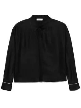 Атласная рубашка Peserico, черный