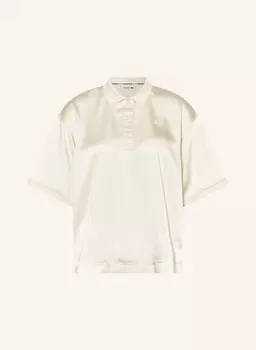 Атласная рубашка поло Lacoste, бежевый