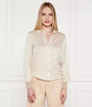 Атласная рубашка Regular fit Akep, бежевый