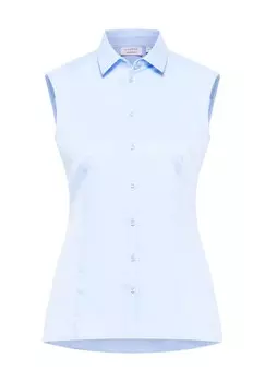 Атласная рубашка REGULAR FIT ETERNA, светло-голубой