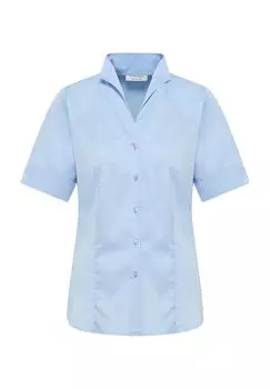 Атласная рубашка REGULAR FIT ETERNA, светло-синий