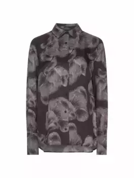 Атласная рубашка с принтом Anine Bing, мультиколор