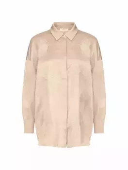 Атласная рубашка с вышивкой Panicale, розовый