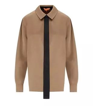 Атласная рубашка Stine Goya, бежевый