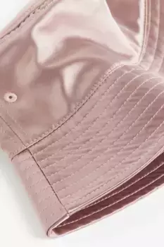 Атласная шляпа H&M, розовый
