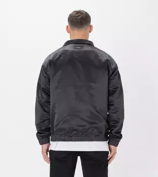 Атласная спортивная куртка черная ZANEROBE, черный