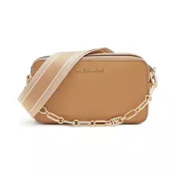 Атласная сумка-почтальонка Michael Kors, бежевый