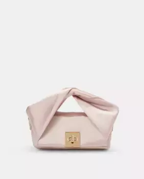 Атласная сумка с витой ручкой Latouche, цвет Nude