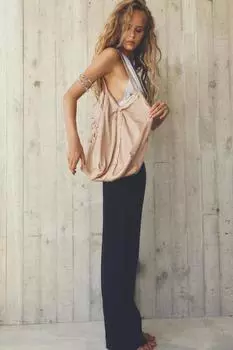 Атласная сумка-шоппер ZARA, розовый