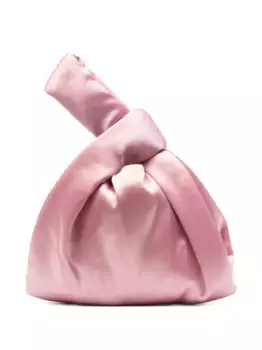 Атласная сумка-тоут Jen Nanushka, розовый