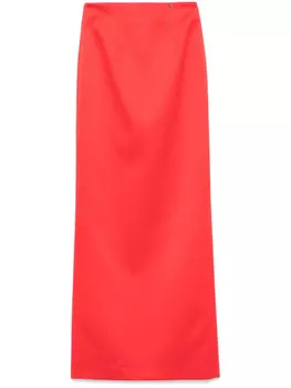 Атласная юбка макси NISSA, красный
