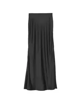Атласная юбка-макси Victoria'S Secret, черный